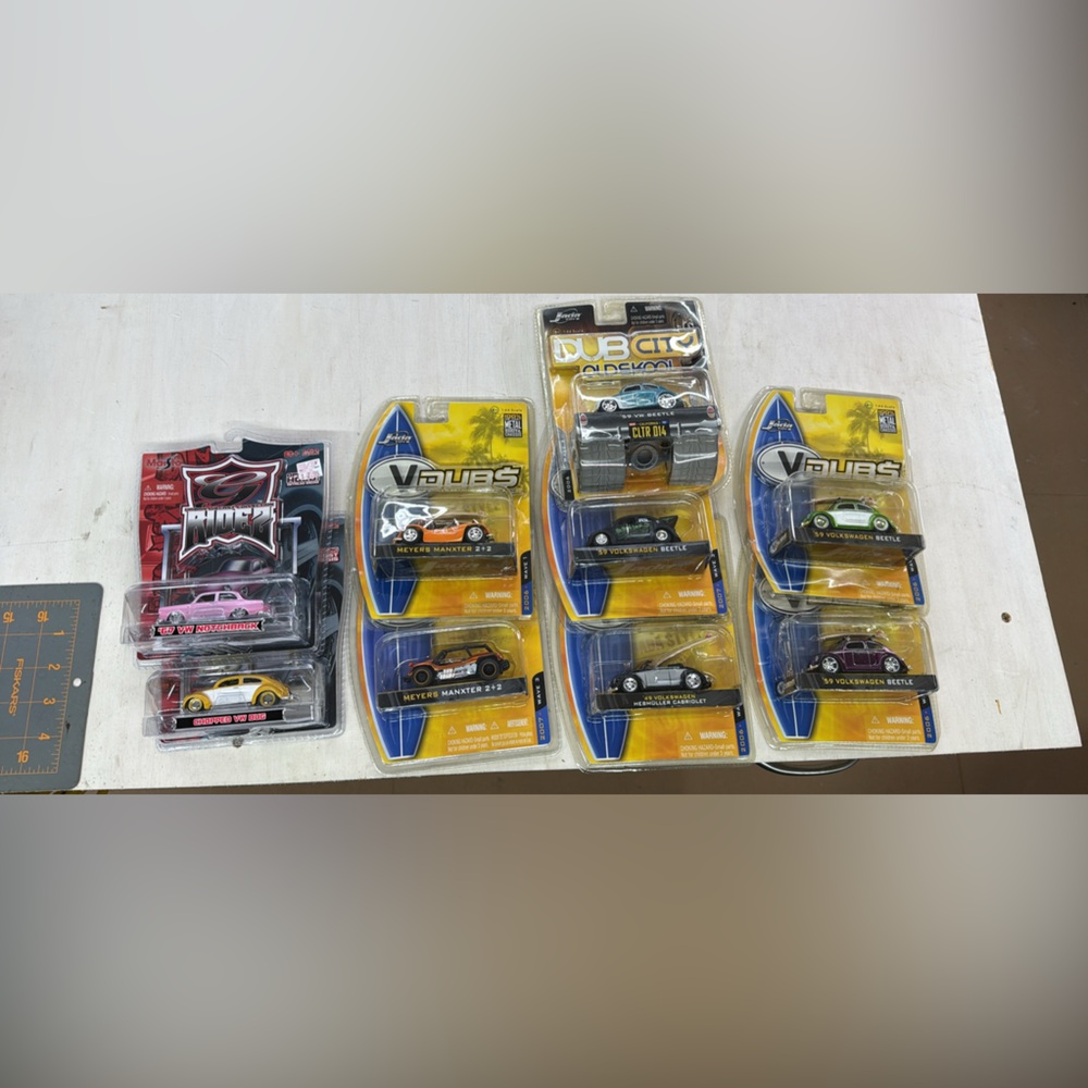 Lot of 9 DUB City Jada VW Beetle bug manx